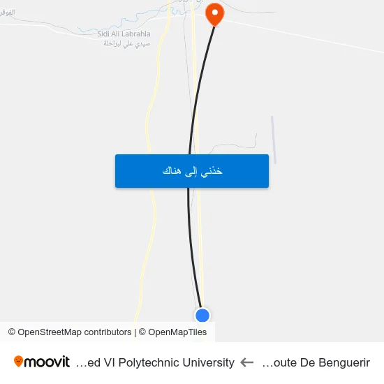 Onep Route De Benguerir to Mohammed VI Polytechnic University map