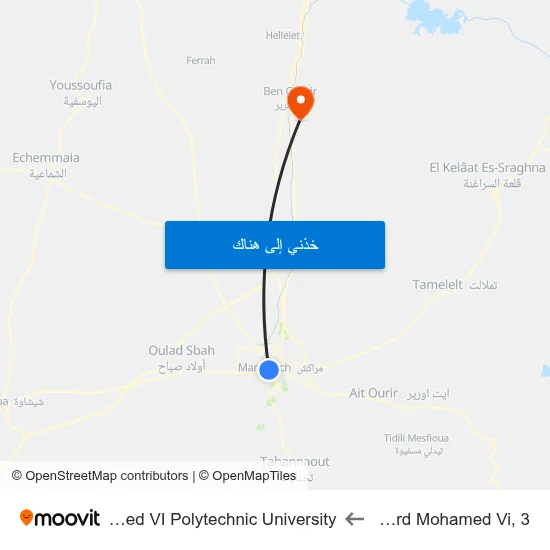 Boulevard Mohamed Vi, 3 to Mohammed VI Polytechnic University map