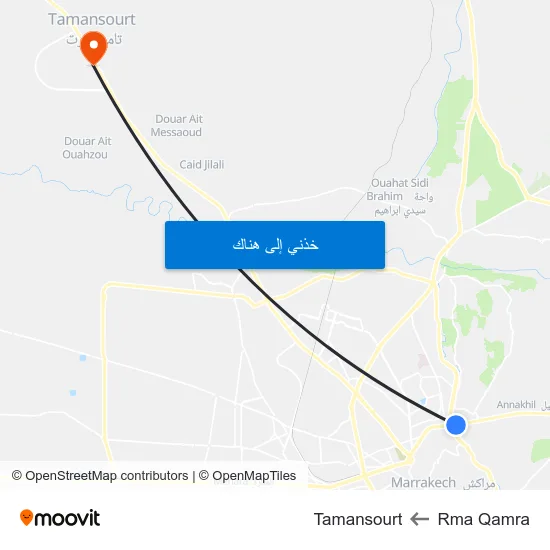 Rma Qamra to Tamansourt map