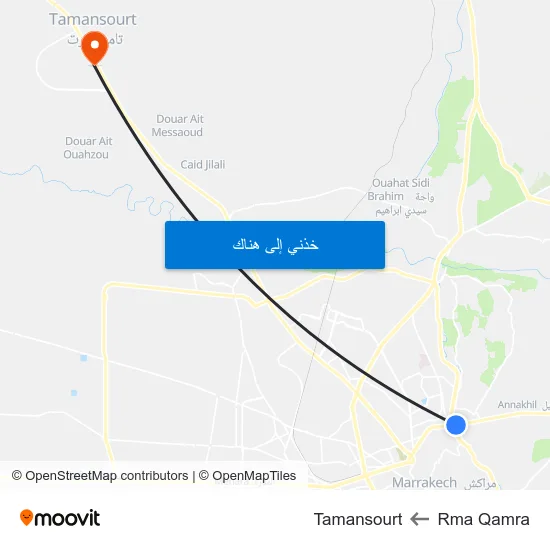 Rma Qamra to Tamansourt map