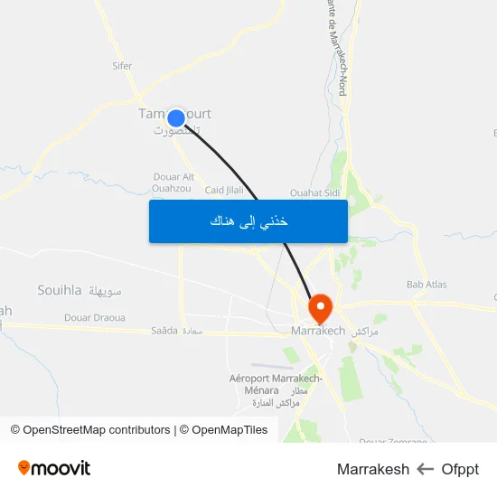 Ofppt to Marrakesh map