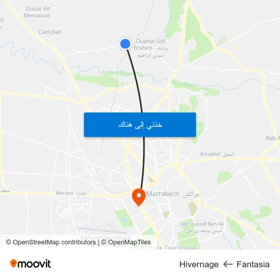 Fantasia to Hivernage map