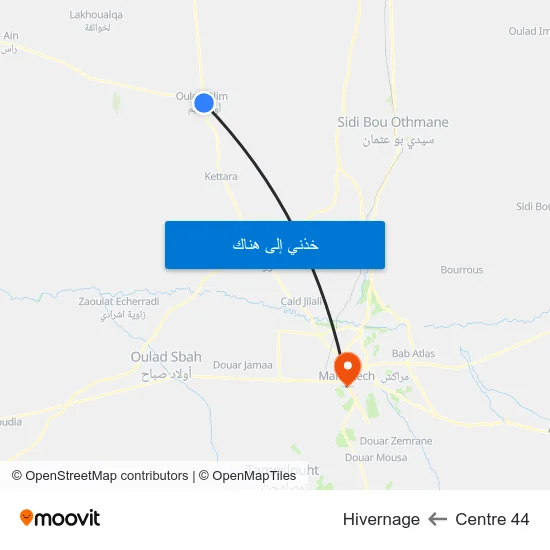 Centre 44 to Hivernage map