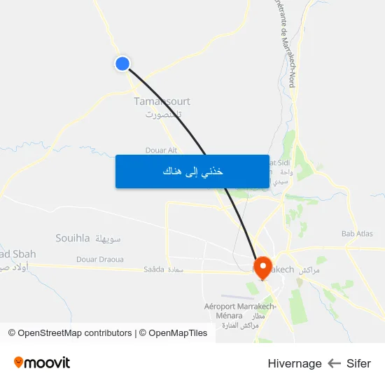Sifer to Hivernage map