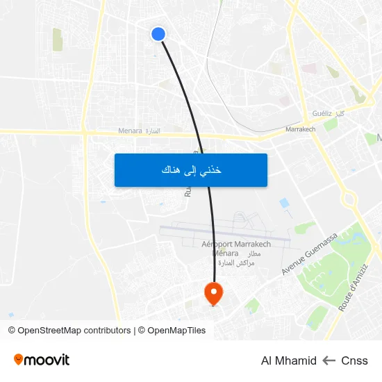 Cnss to Al Mhamid map