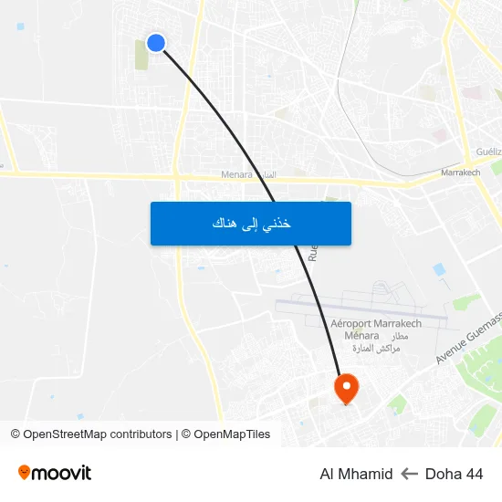 Doha 44 to Al Mhamid map