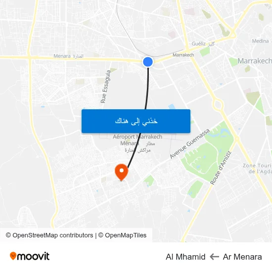 Ar Menara to Al Mhamid map