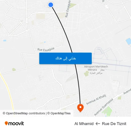 Rue De Tiznit to Al Mhamid map