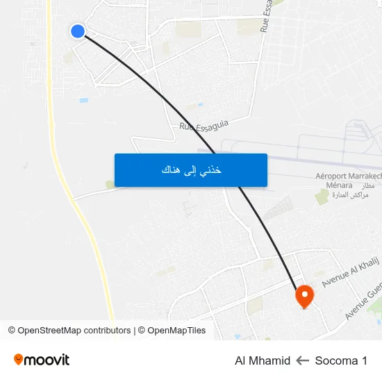 Socoma 1 to Al Mhamid map