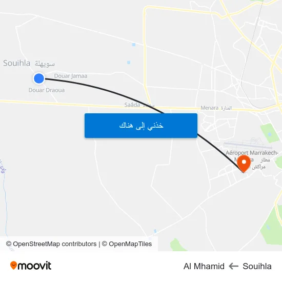 Souihla to Al Mhamid map