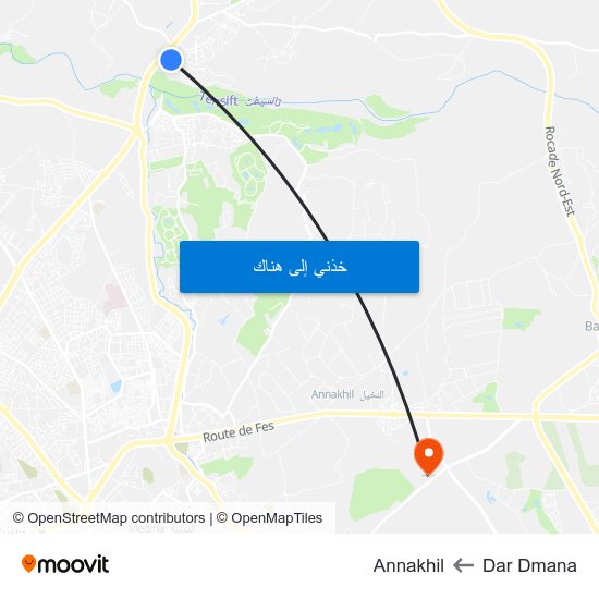 Dar Dmana to Annakhil map