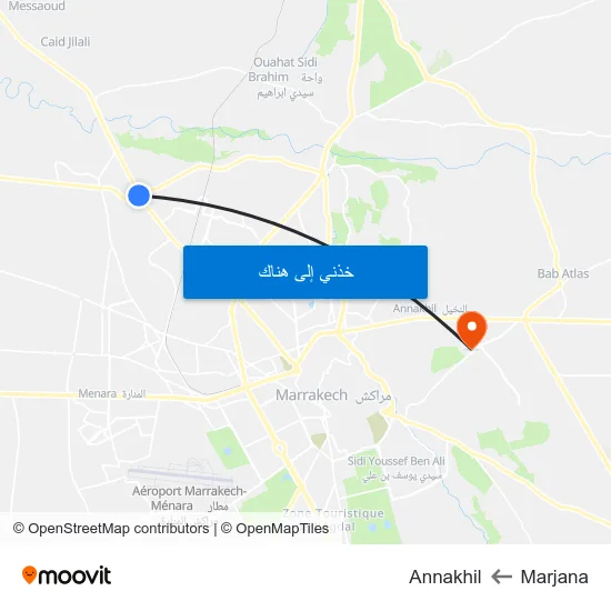 Marjana to Annakhil map