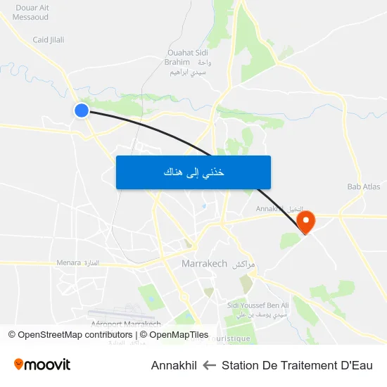 Station De Traitement D'Eau to Annakhil map