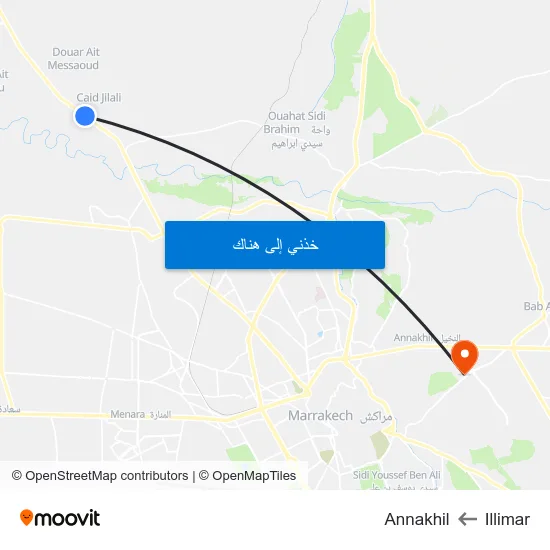 Illimar to Annakhil map