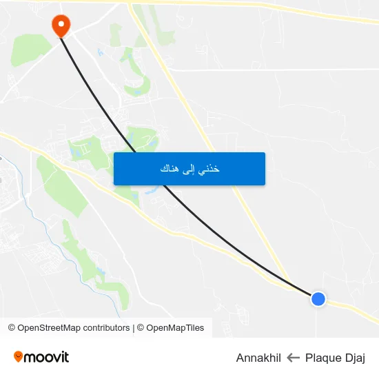 Plaque Djaj to Annakhil map