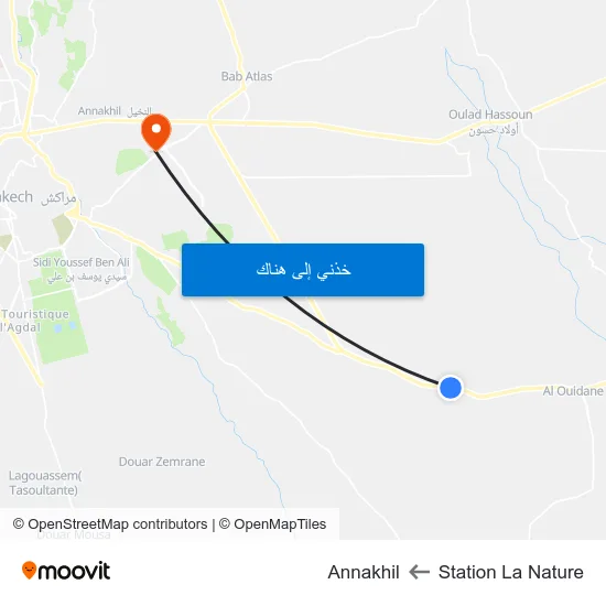 Station La Nature to Annakhil map
