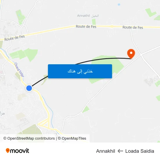 Loada Saidia to Annakhil map