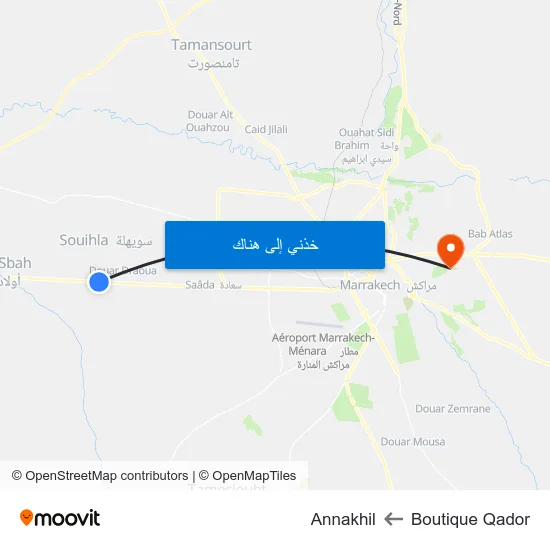 Boutique Qador to Annakhil map