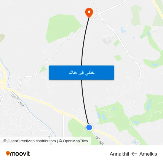 Amelkis to Annakhil map