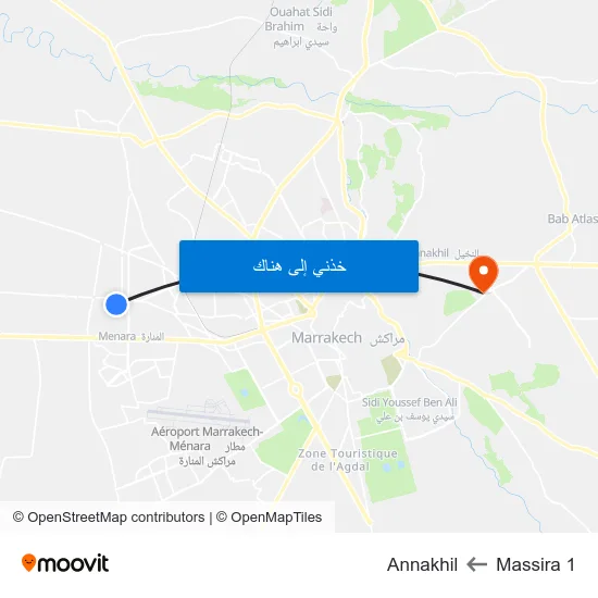 Massira 1 to Annakhil map