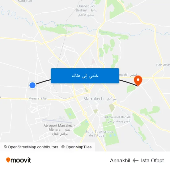 Ista Ofppt to Annakhil map