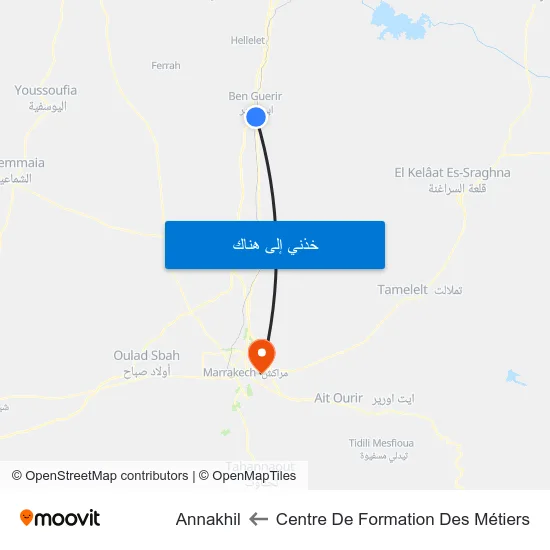 Centre De Formation Des Métiers to Annakhil map
