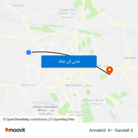 Gandafi 2 to Annakhil map