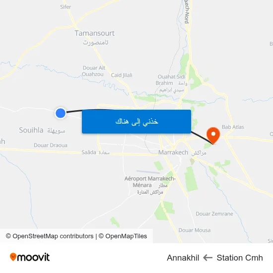 Station Cmh to Annakhil map