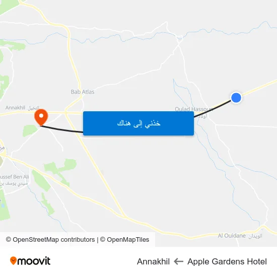 Apple Gardens Hotel to Annakhil map