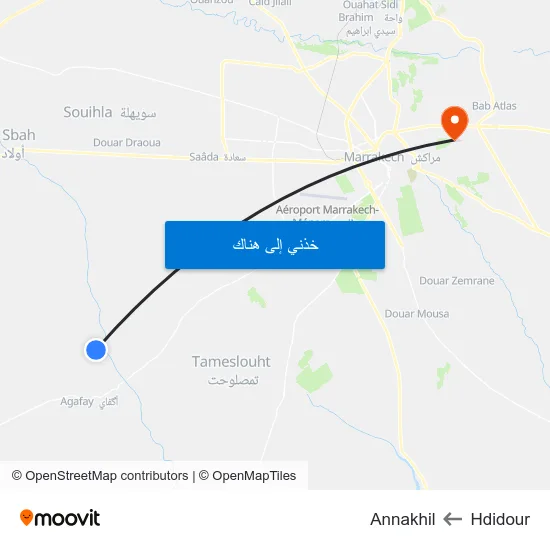Hdidour to Annakhil map