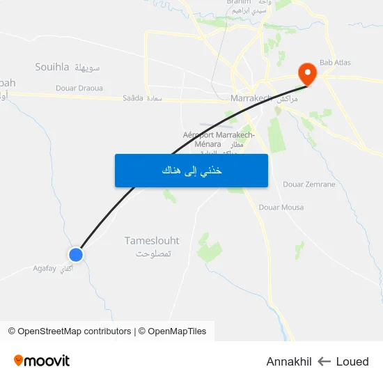 Loued to Annakhil map