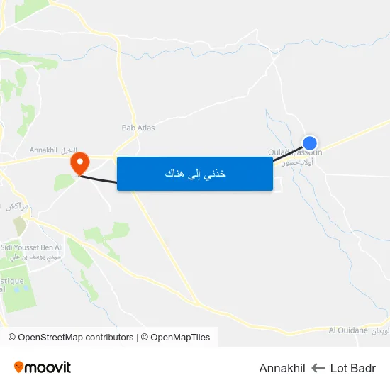 Lot Badr to Annakhil map
