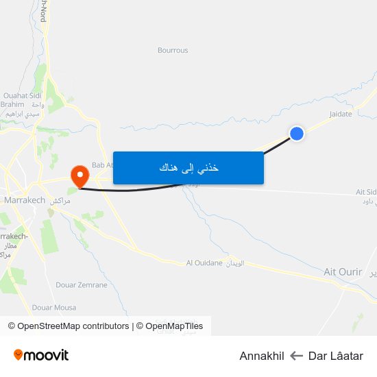 Dar Lâatar to Annakhil map