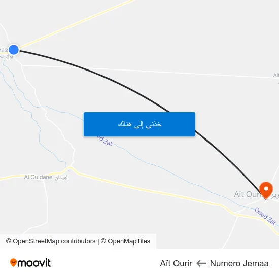 Numero Jemaa to Aït Ourir map