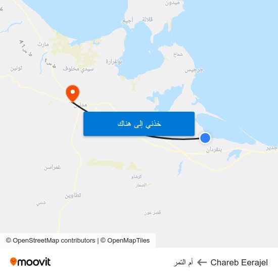 Chareb Eerajel to أم التمر map