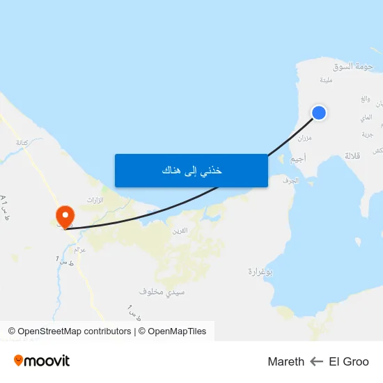 El Groo to Mareth map