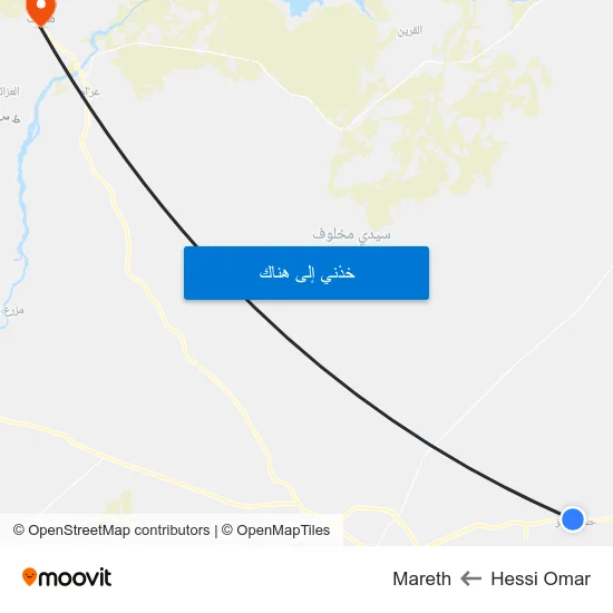 Hessi Omar to Mareth map