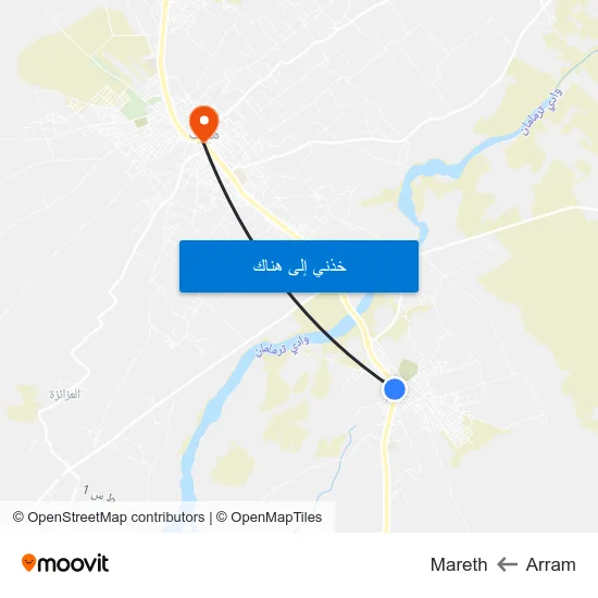 Arram to Mareth map