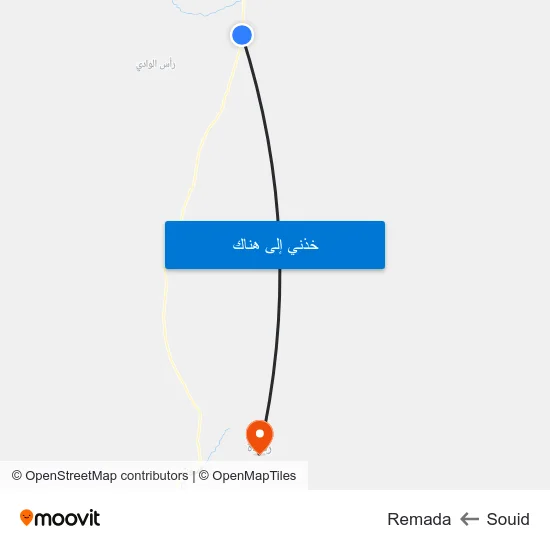 Souid to Remada map