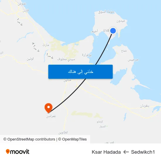 Sedwikch1 to Ksar Hadada map