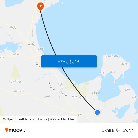 Switir to Skhira map