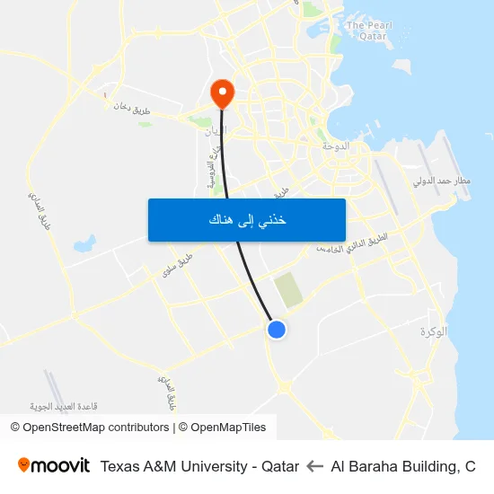 Al Baraha Building, C to Texas A&M University - Qatar map