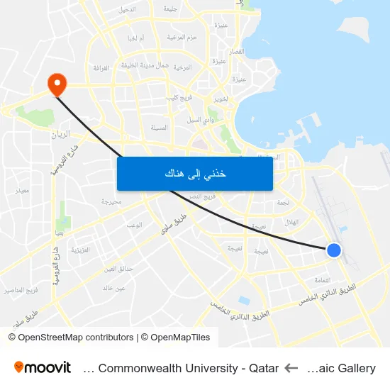 Mosaic Gallery to Virginia Commonwealth University - Qatar map