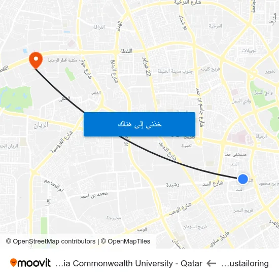 Lexustailoring to Virginia Commonwealth University - Qatar map