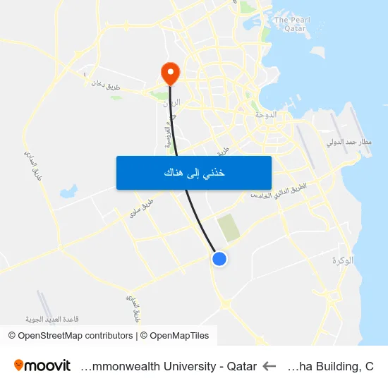 Al Baraha Building, C to Virginia Commonwealth University - Qatar map