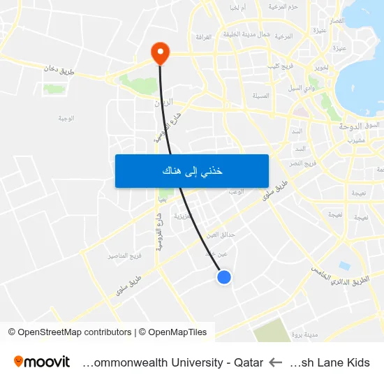 Starfish Lane Kids to Virginia Commonwealth University - Qatar map