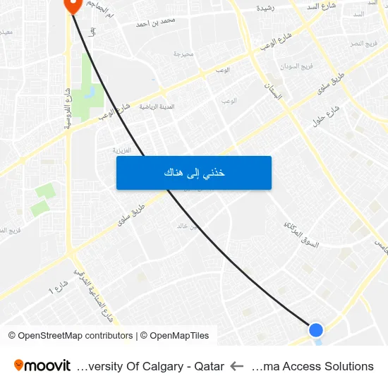 Dorma Access Solutions to University Of Calgary - Qatar map