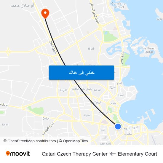 Elementary Court to Qatari Czech Therapy Center map