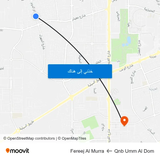 Qnb Umm Al Dom to Fereej Al Murra map