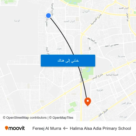 Halima Alsa Adia Primary School to Fereej Al Murra map